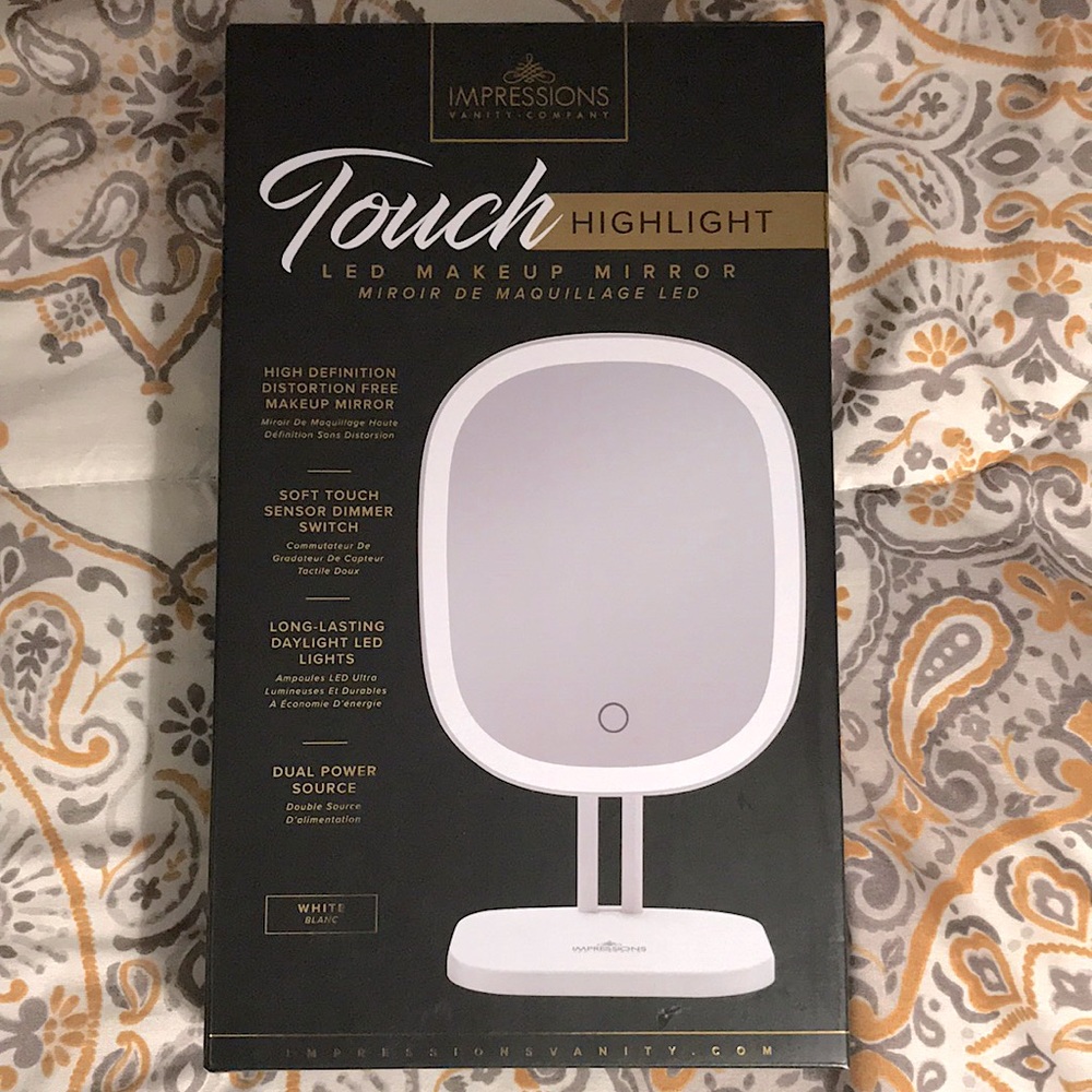 Touch Highlight - LED Makeup Mirror- never used!